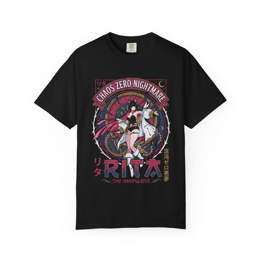 Chaos Zero Nightmare Rita Time Traversing Catgirl Justice Psionic Iconic Design Premium T-Shirt