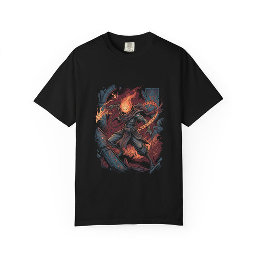 The Prisoner Dead Cells T-Shirt | Blue Beheaded Iconic Rogue-Lite Apparel Premium T-Shirt
