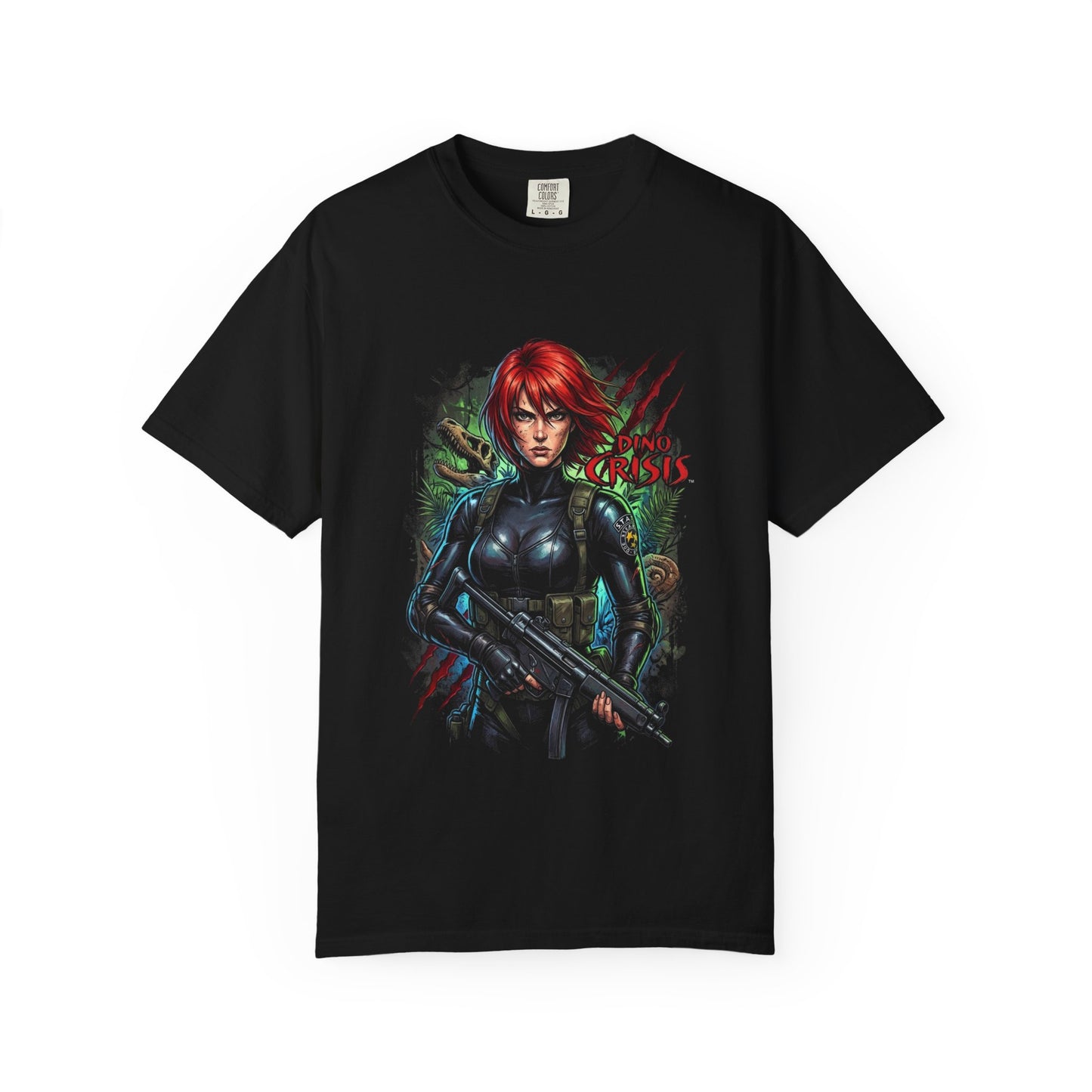 Regina Dino Crisis Island Dinosaurs Survival Portrait Premium T-Shirt