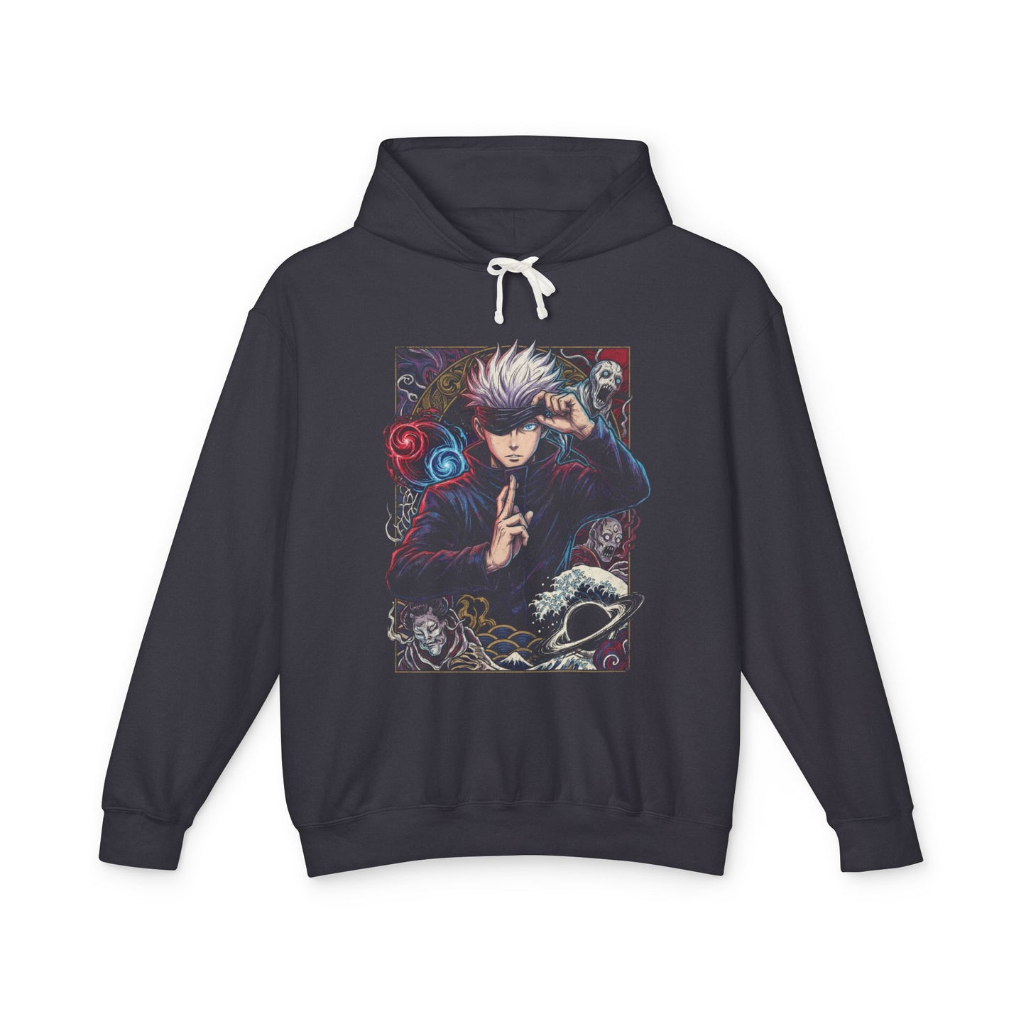 Jujutsu Kaisen Satoru Gojo Six Eyes Limitless Iconic Design Unisex Premium Hoodie