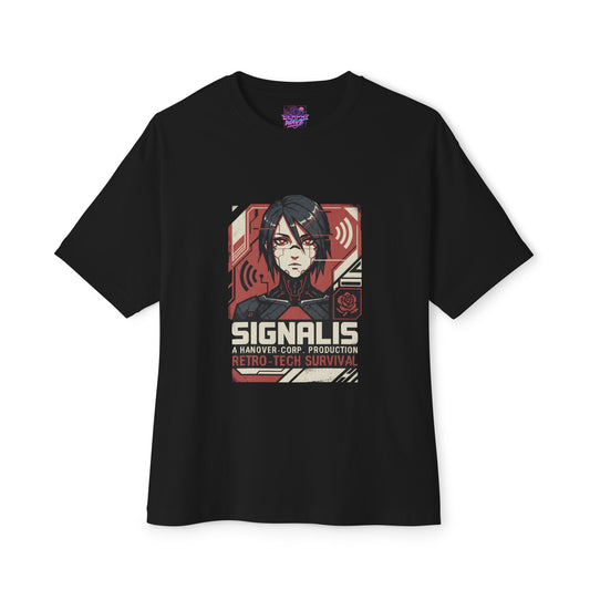 Signalis Lost Dreams Partner Search Cosmic Mystery Icon Premium Oversized Unisex T-Shirt
