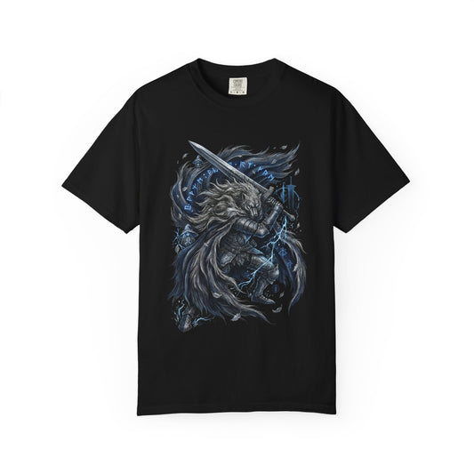 Blaidd Half-Wolf Wolf Knight Fantasy Art Premium T-Shirt
