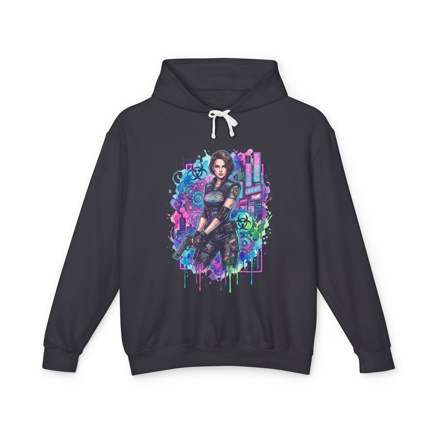 RE Jill Valentine Beretta Lockpick Zombie Outbreak Portrait Unisex Premium Hoodie
