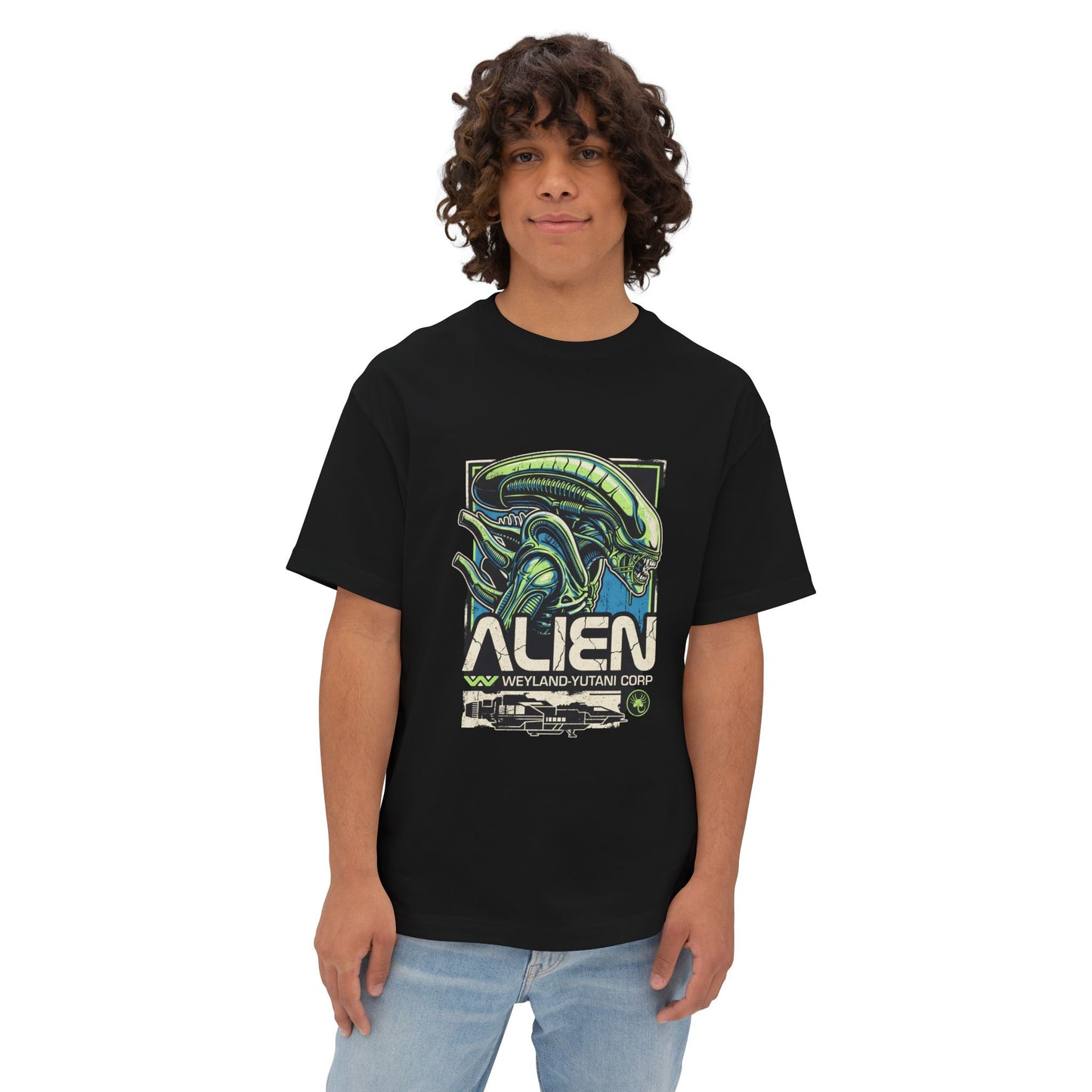 Xenomorph Alien Movie: Perfect Organism H.R. Giger Design Premium Oversized Unisex T-Shirt