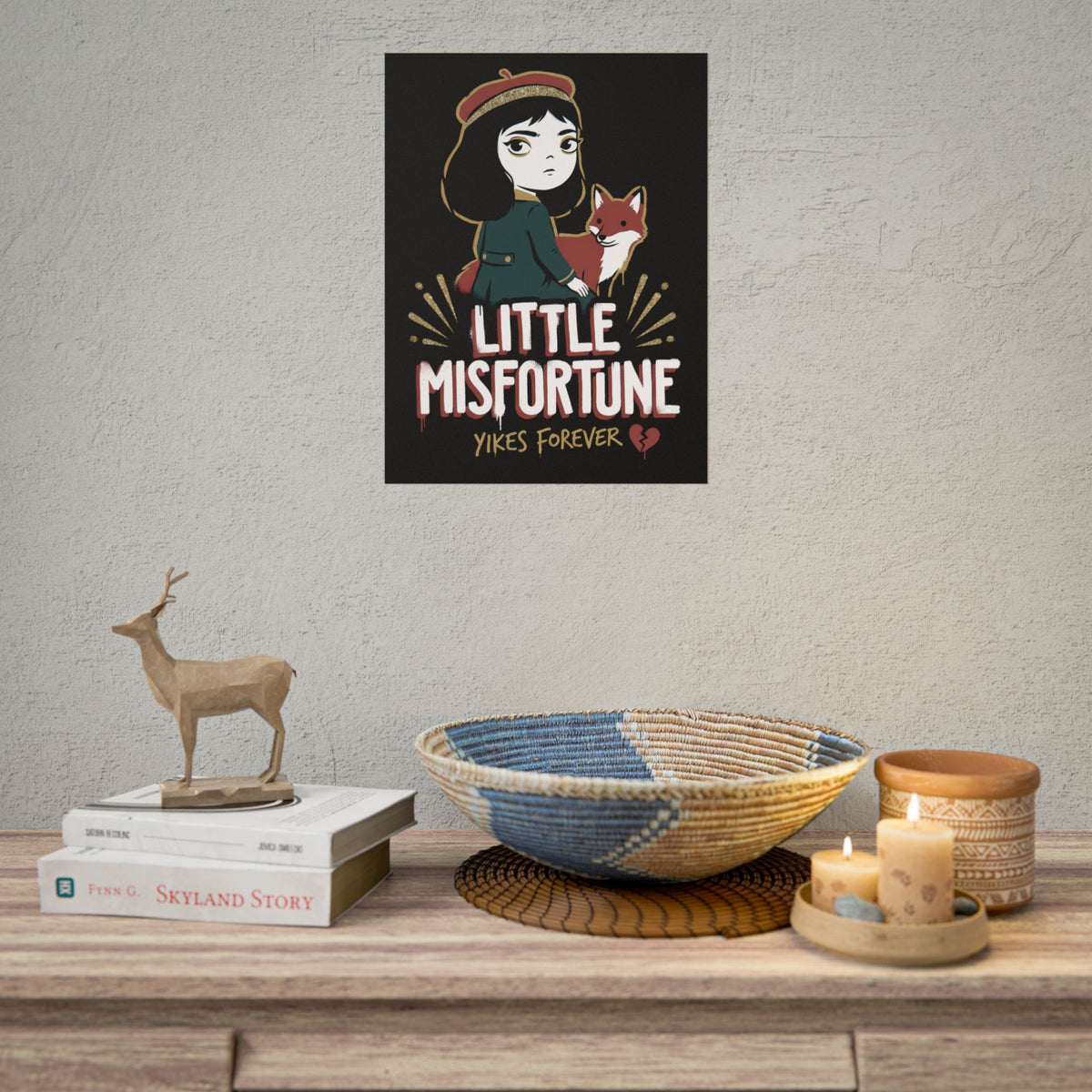 Little Misfortune Fox Friend Logo Poster