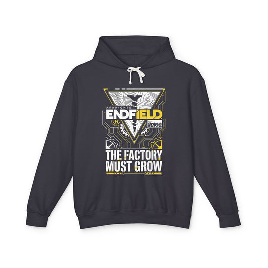Arknights Endfield The Factory Must Grow Meme Factory Expansion Automation Endless Build Unisex Premium Hoodie