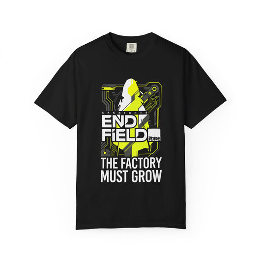 Arknights Endfield The Factory Must Grow Meme Factory Expansion Automation Endless Build Premium T-Shirt