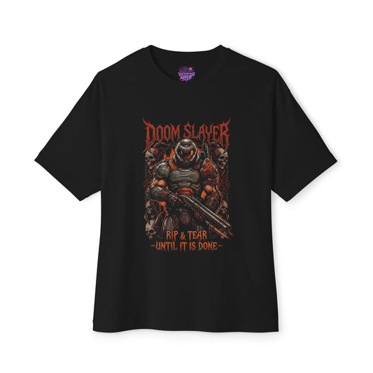 Doom Doomslayer: Glory Kills & Brutal Combat Premium Oversized Unisex T-Shirt