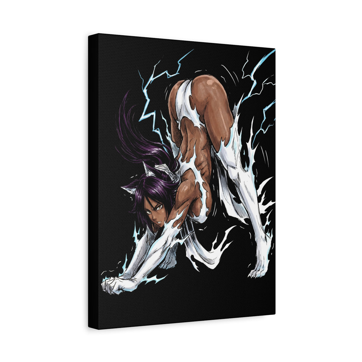 Bleach Yoruichi Shihouin Flash Goddess Martial Arts Master Canvas Print