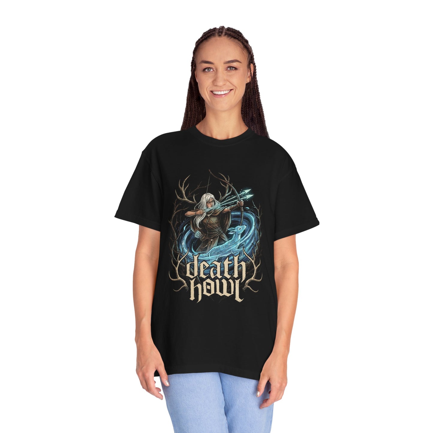 Death Howl Video Game Pixel Art Howling Mountain Premium T-Shirt