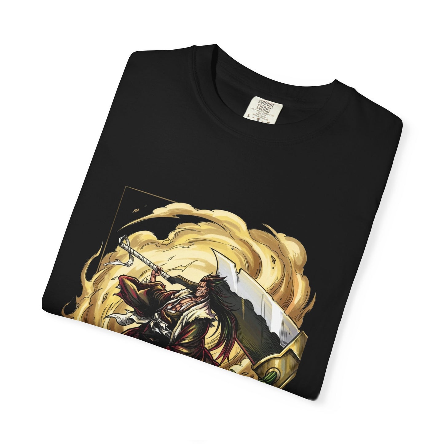 Shikai Kenpachi Zaraki Bleach Eyepatch Grin Warrior Portrait Premium T-Shirt