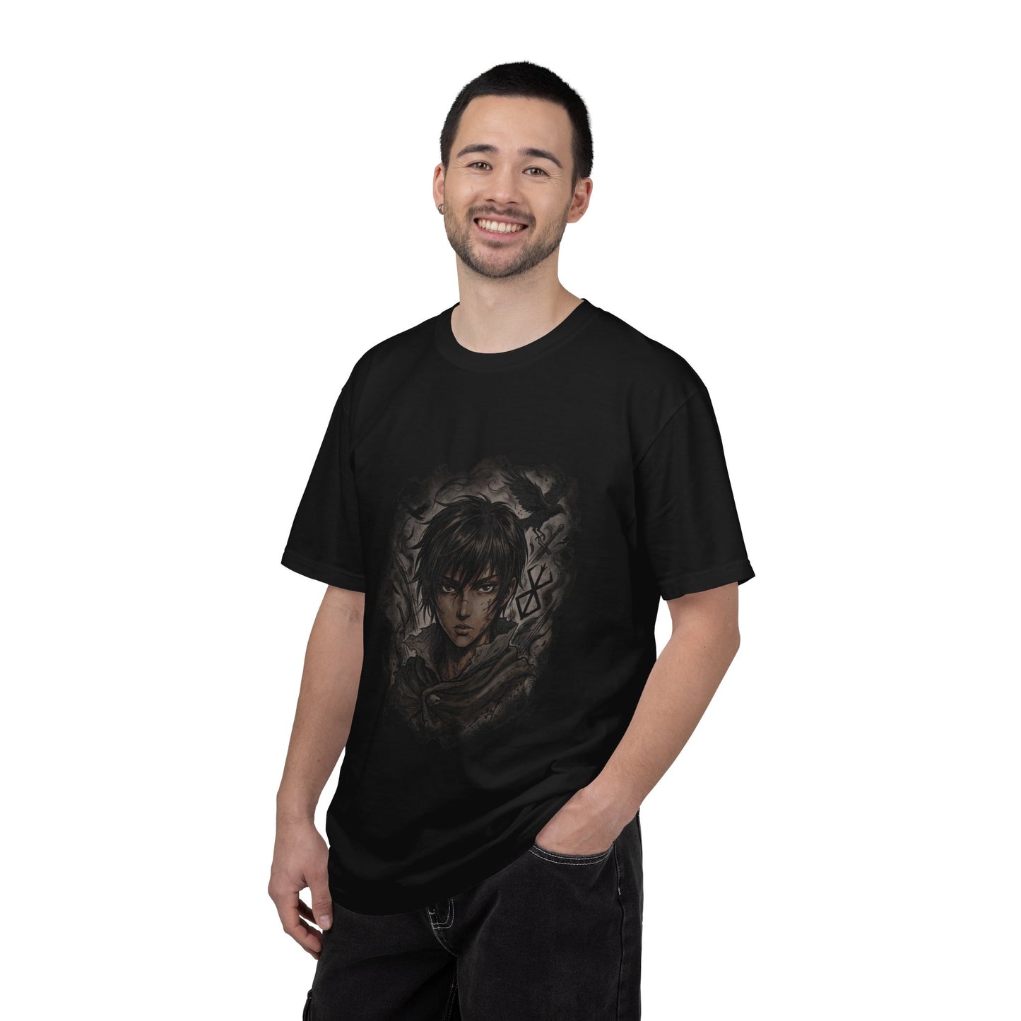 Berserk Casca Tomboyish Fighter Band Hawk Art Premium T-Shirt