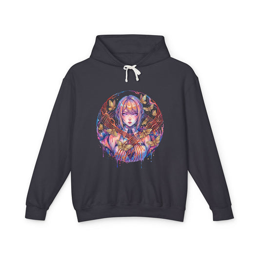 Evelyn Chevalier ZZZ Red Burning Tethers Portrait Unisex Premium Hoodie