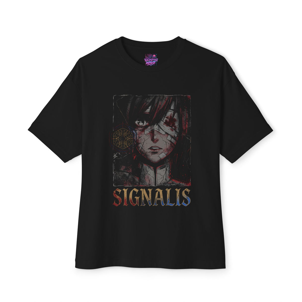 Signalis Bandaged Girl Octagon Eye Symbol Oversized T-Shirt
