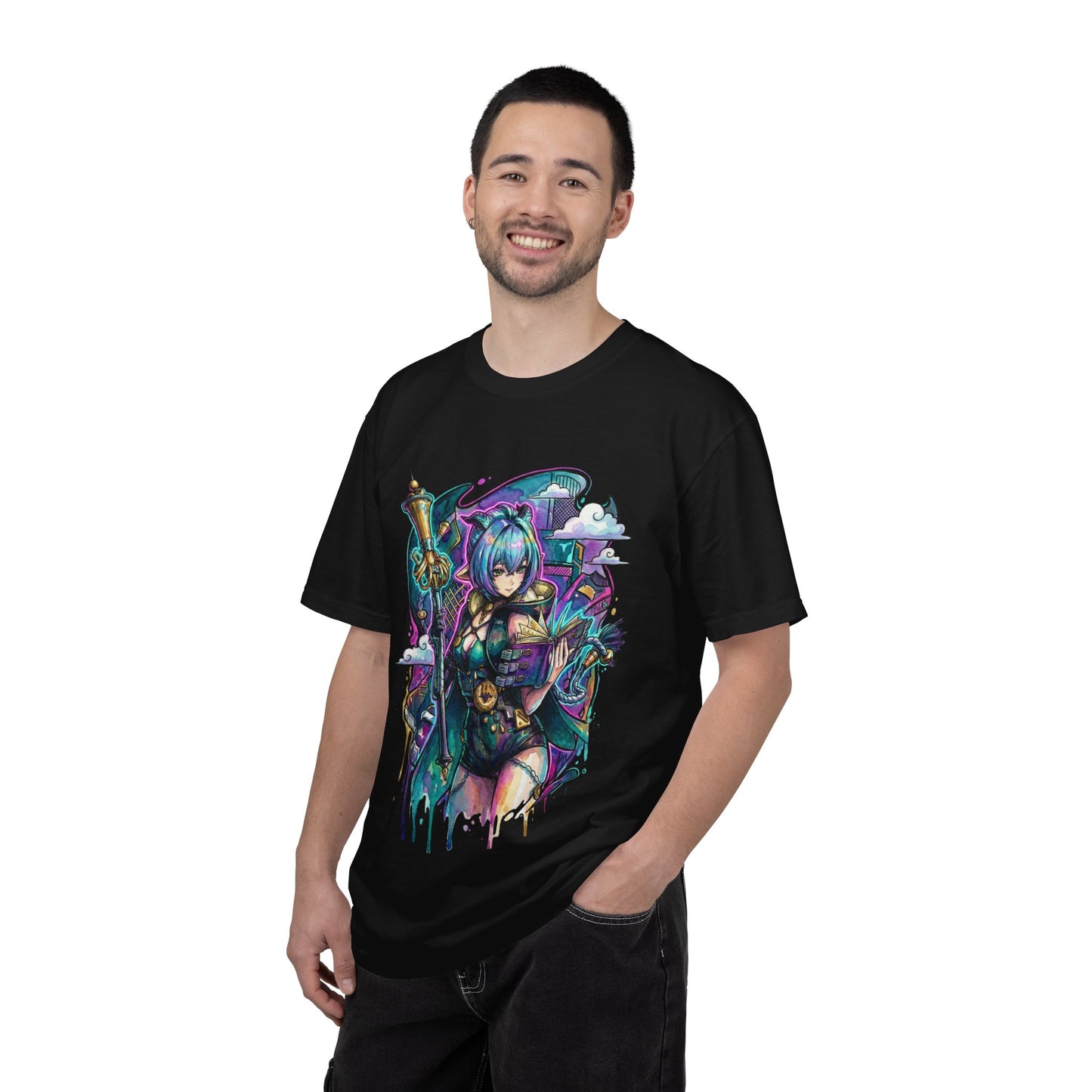 Zenless Zone Zero Lucia Elowen Cerulean Hair Goat Horns Art Premium T-Shirt