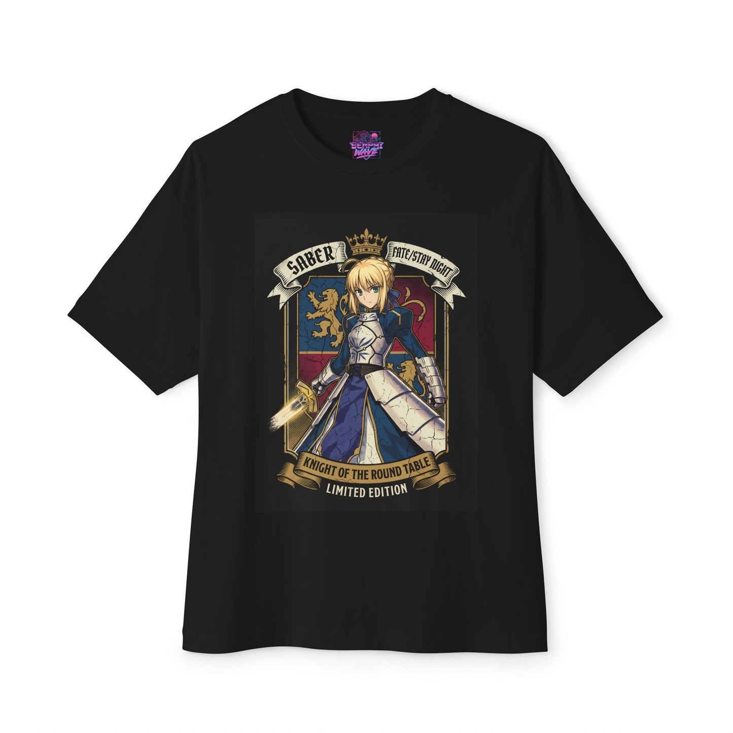 Saber Fate Stay Night Avalon Protector Premium Oversized Unisex T-Shirt