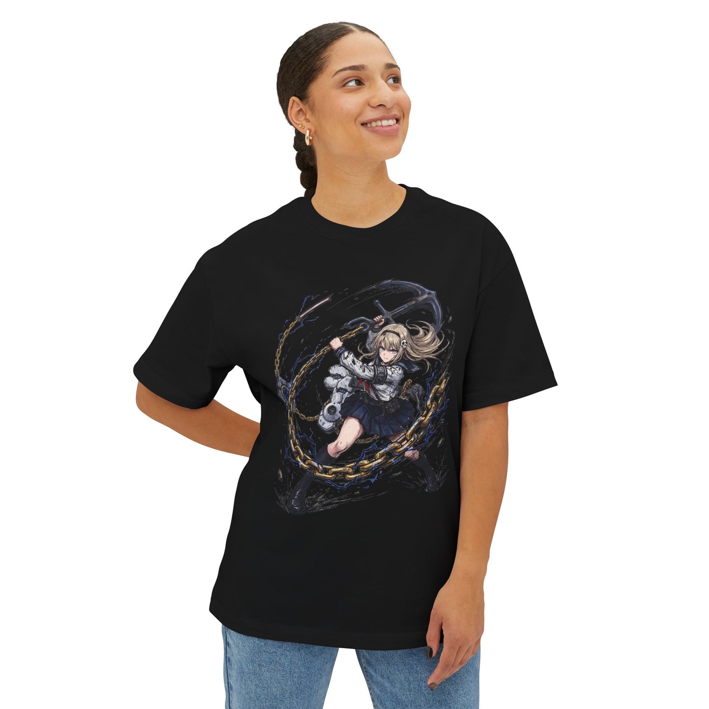 Haru: Anchor Shot Queen – Chaos Zero Nightmare Premium Oversized Unisex T-Shirt
