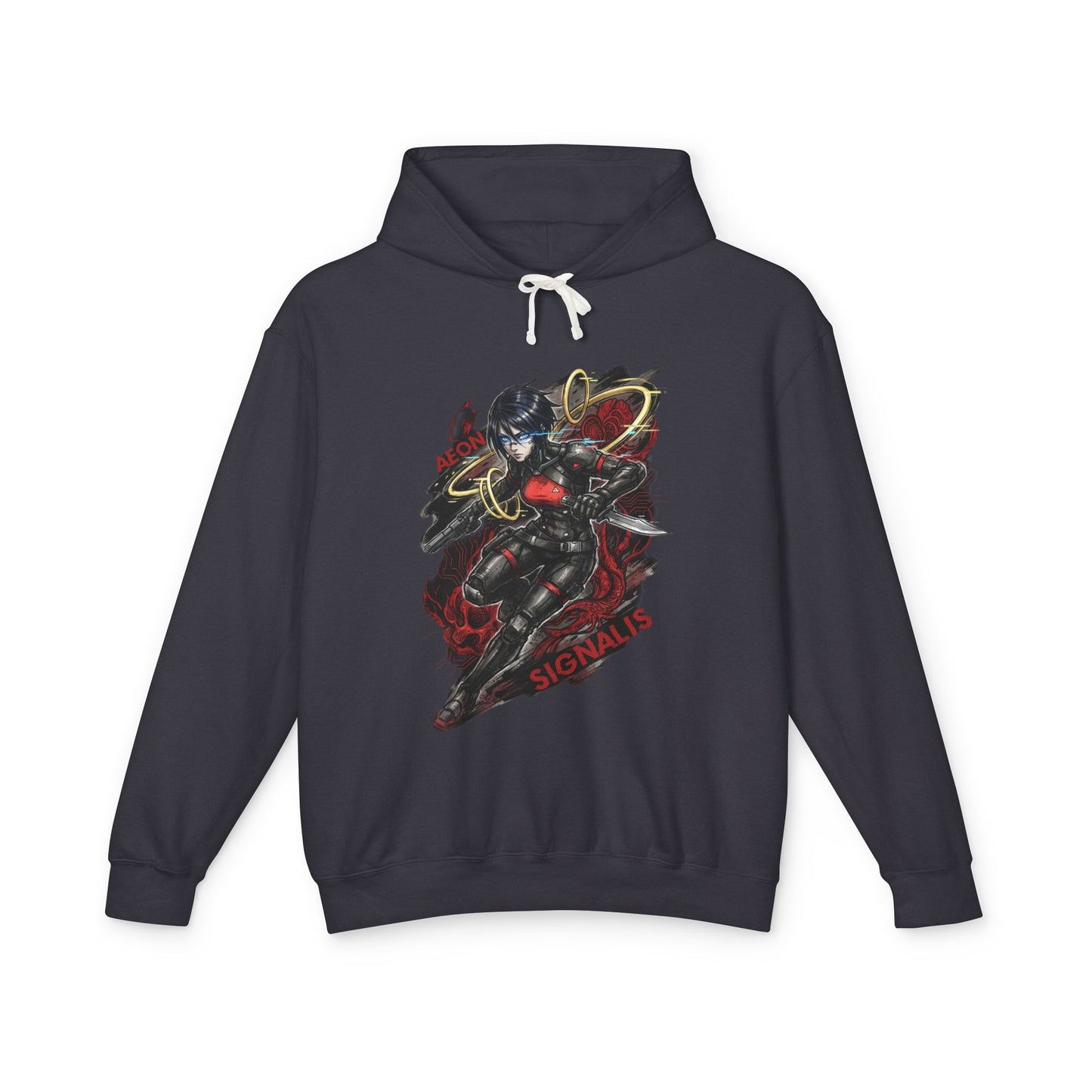 Signalis Retro PS1 Survival Horror Elster Replika Portrait Unisex Premium Hoodie