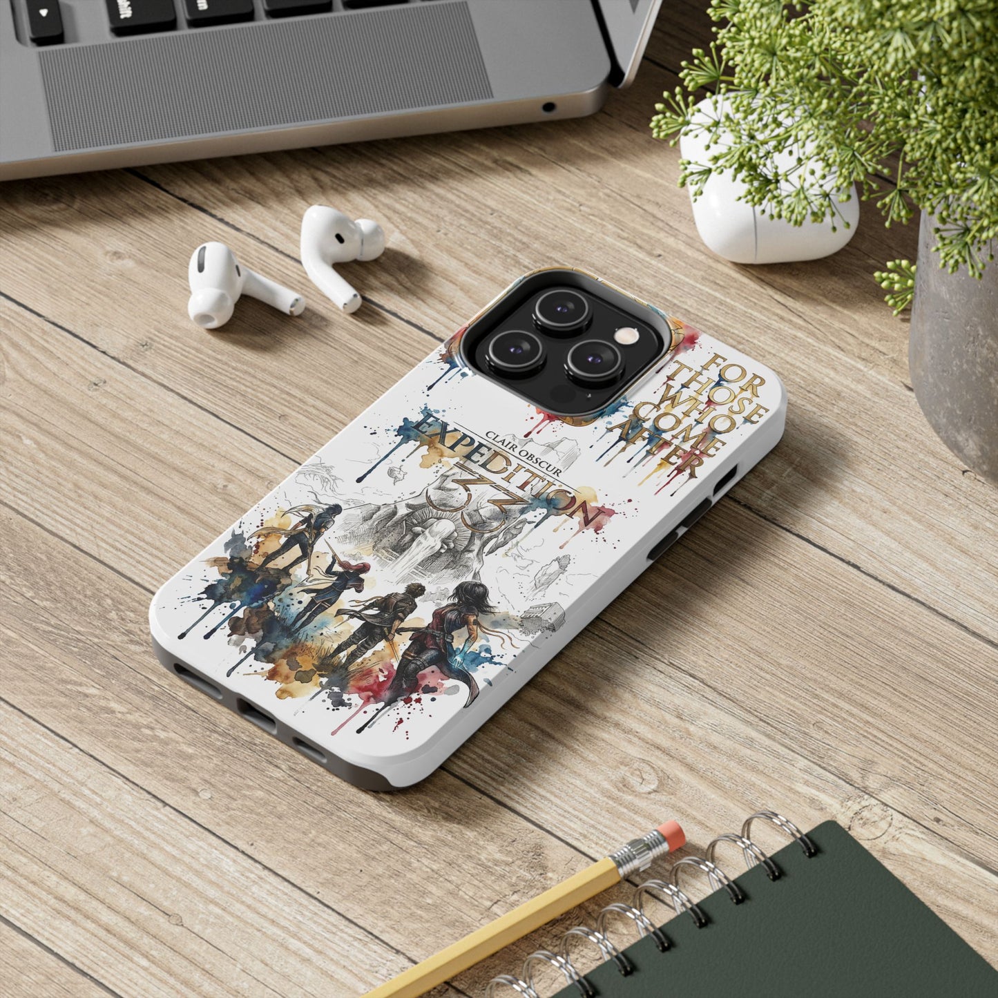 Tough iPhone Case — Clair Obscur:Expedition 33 Facing the Paintress Adventure Art Protective Cover