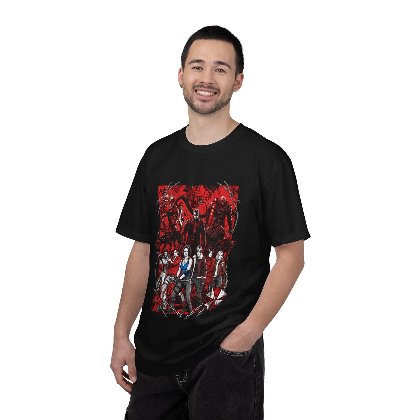 Resident Evil Heroes Vs Villains Jill Grace Chris Ada Nemesis Icon Premium T-Shirt