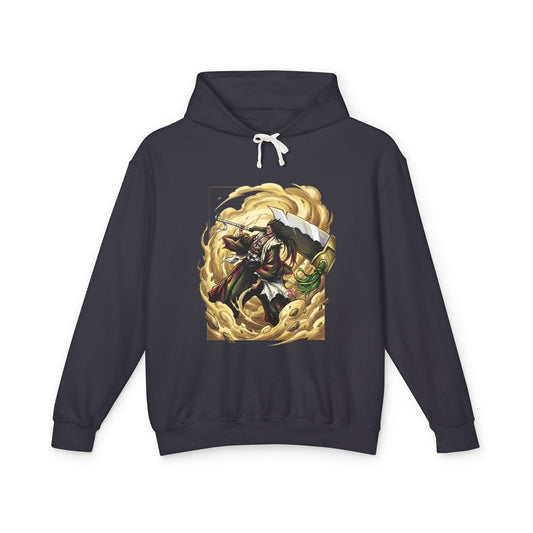 Shikai Kenpachi Zaraki Bleach Eyepatch Grin Warrior Portrait Unisex Premium Hoodie