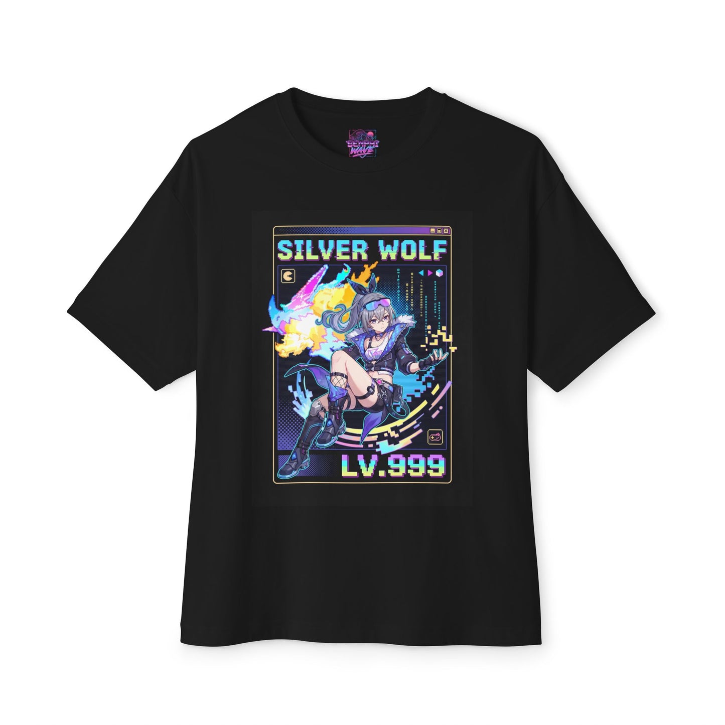 Silver Wolf Max Level: Laptop Overdrive Premium Oversized Unisex T-Shirt