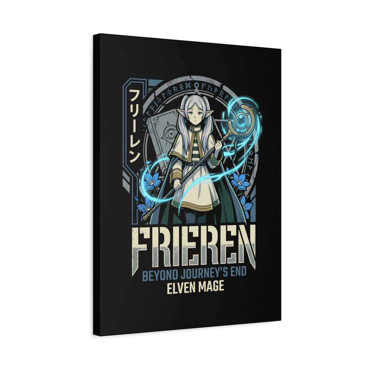 Frieren Beyond Journey's End Elven Mage Staff Canvas Print