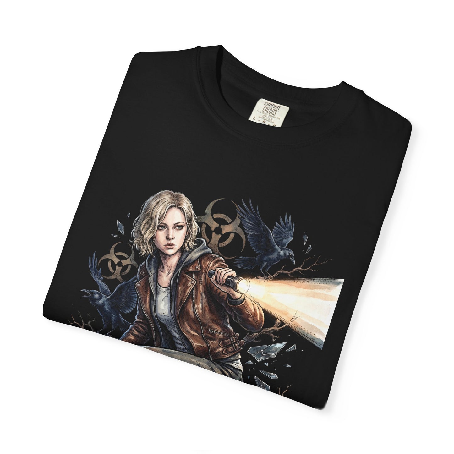 RE9 Grace Ashcroft Leon Saves Horror Icon Premium T-Shirt