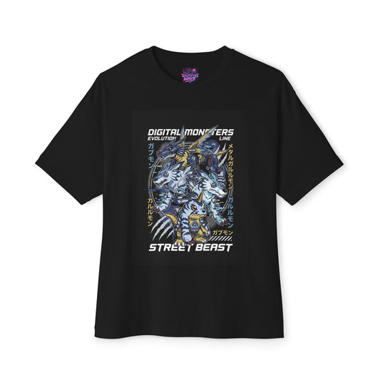 Gabumon Evolutions: Garurumon WereGarurumon MetalGarurumon Premium Oversized Unisex T-Shirt