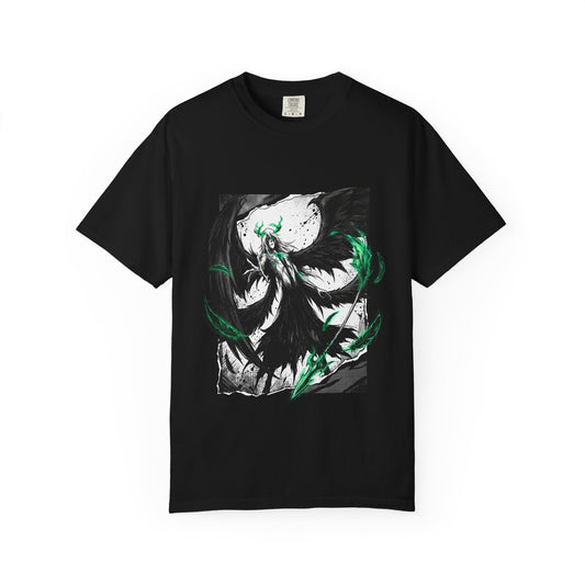 Ulquiorra Green Eyed Melancholy Fighter Art – Thick Eyebrows Perpetual Frown Style Premium T-Shirt