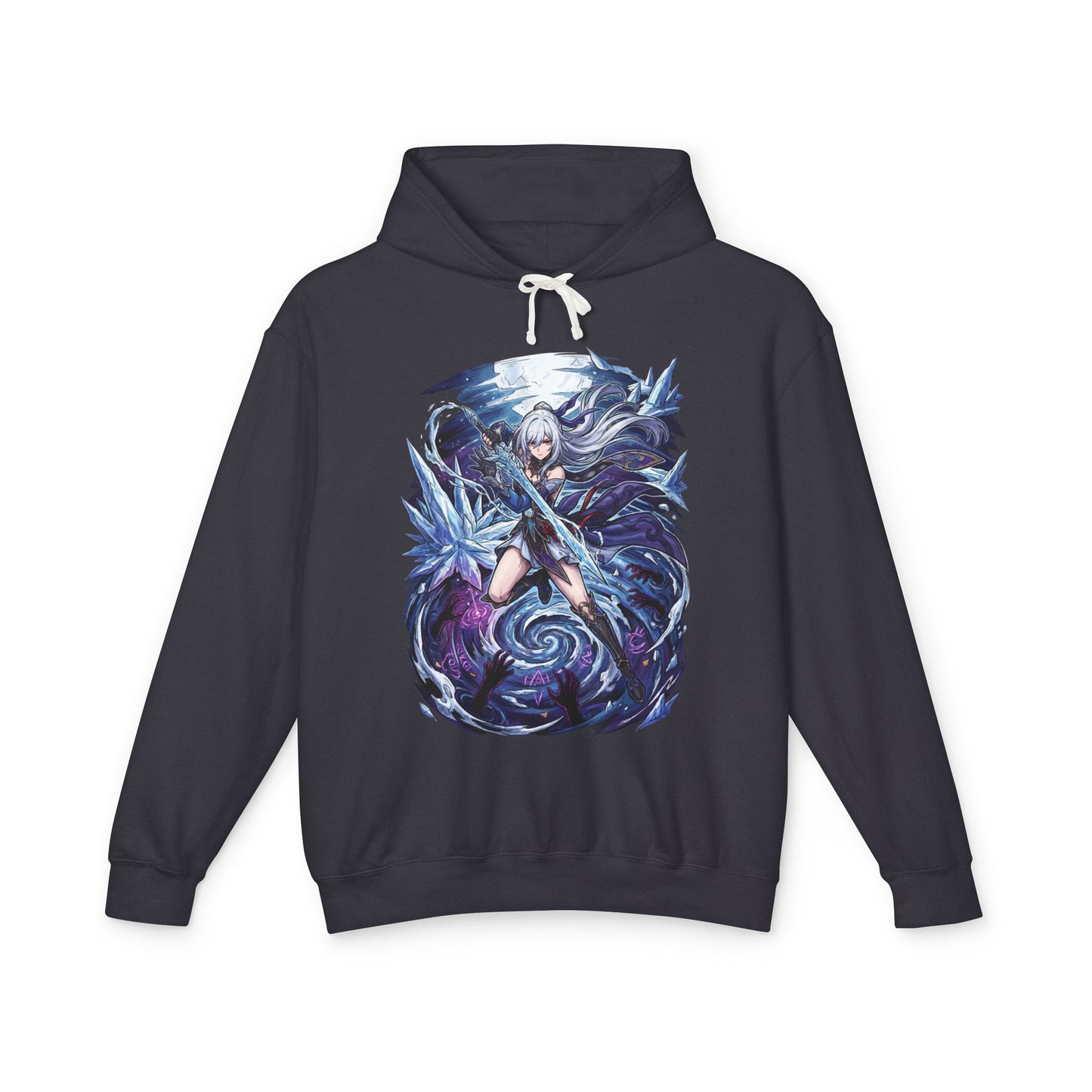 Jingliu HSR: Pale Skin Magenta Eyes Swordmaster Unisex Premium Hoodie