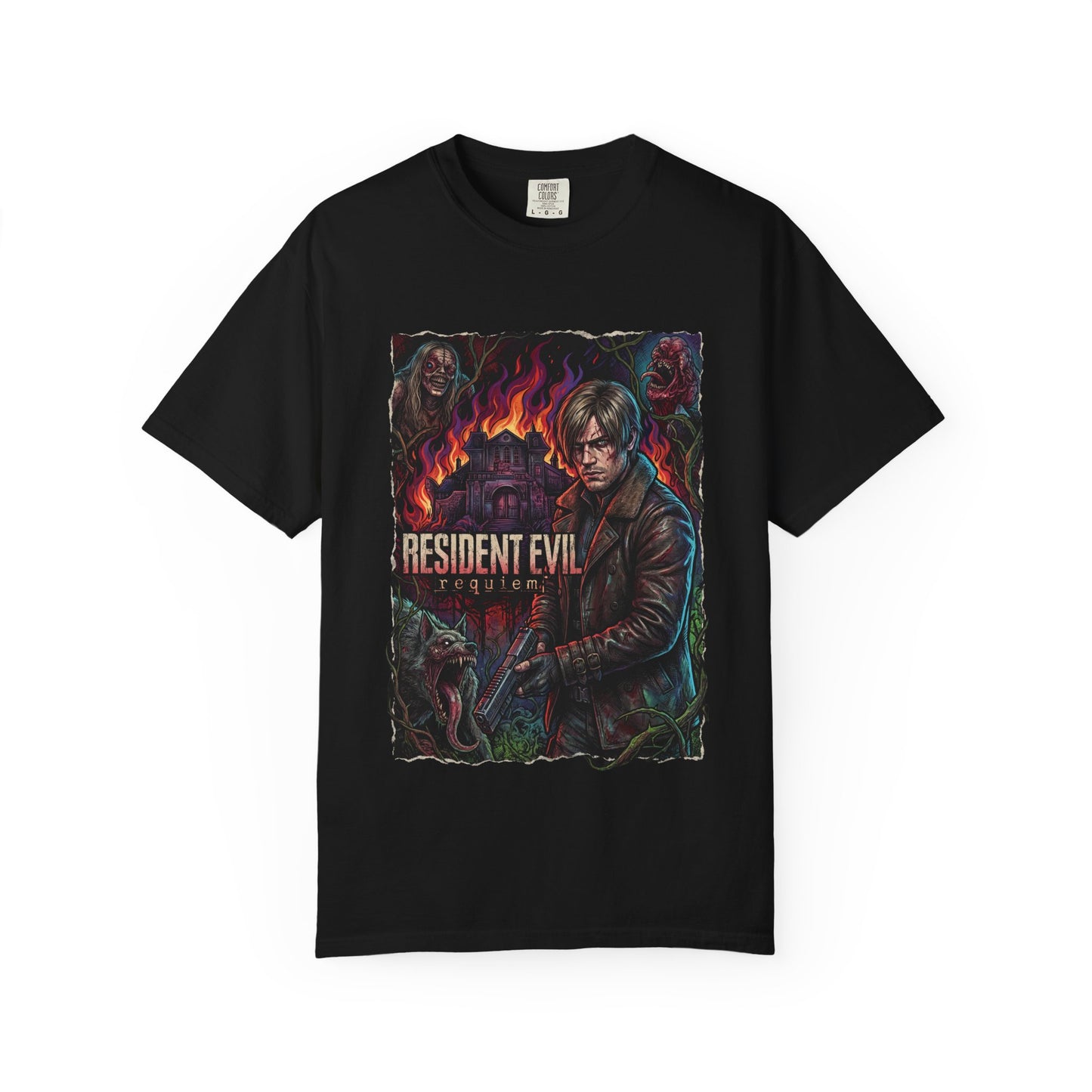 Resident Evil 9 Leon Kennedy DSO Agent Raccoon Legacy Horror Premium T-Shirt