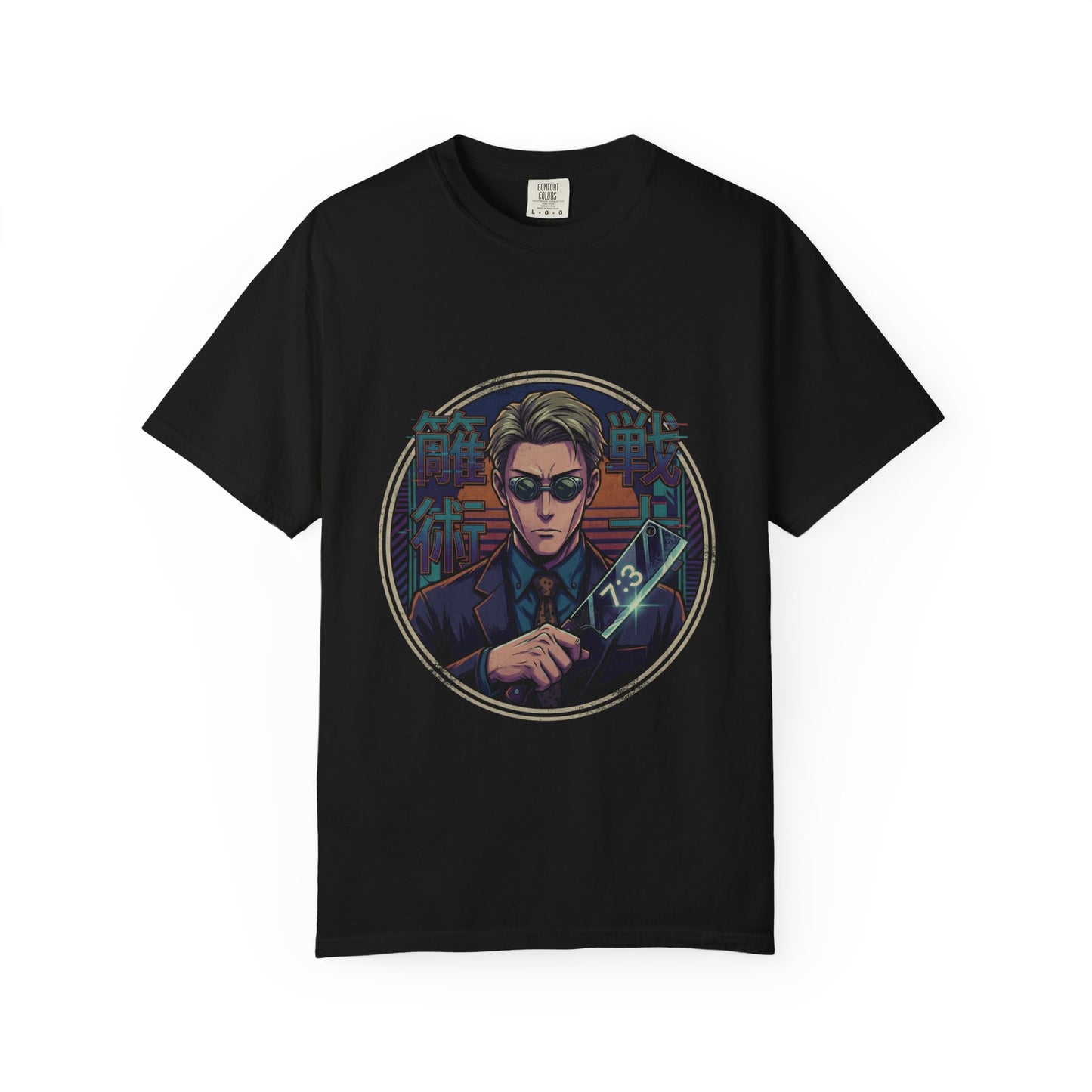 Nanami JJK Blonde Hair Suit Glasses Sorcerer Portrait Premium T-Shirt