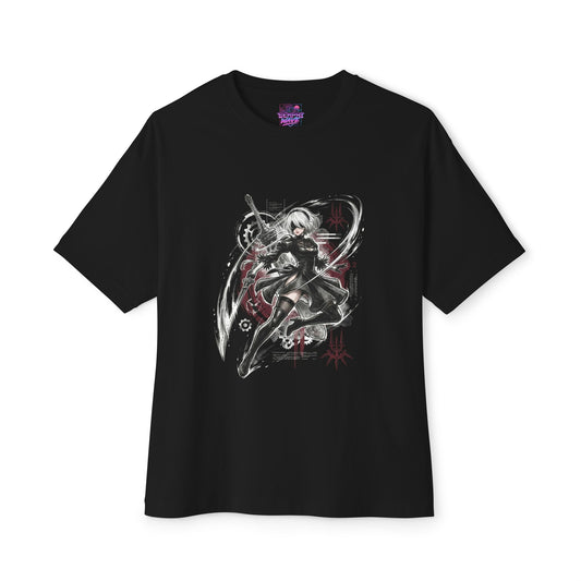 Nier 2B T-Shirt | Virtuous Contract Existential Android JRPG Apparel Premium Oversized Unisex T-Shirt