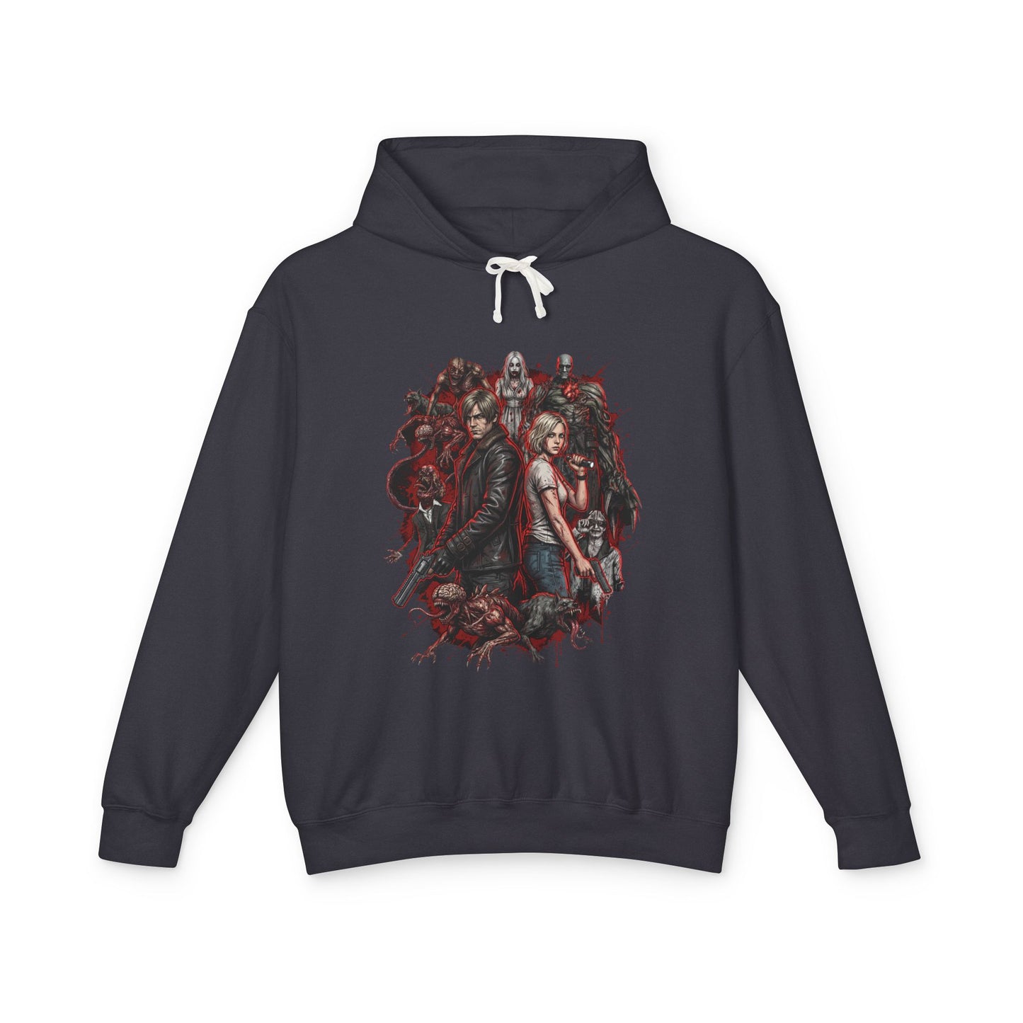 RE9 Grace Ashcroft Leon Kennedy Wrenwood Hotel Horror Enemies Design Unisex Premium Hoodie