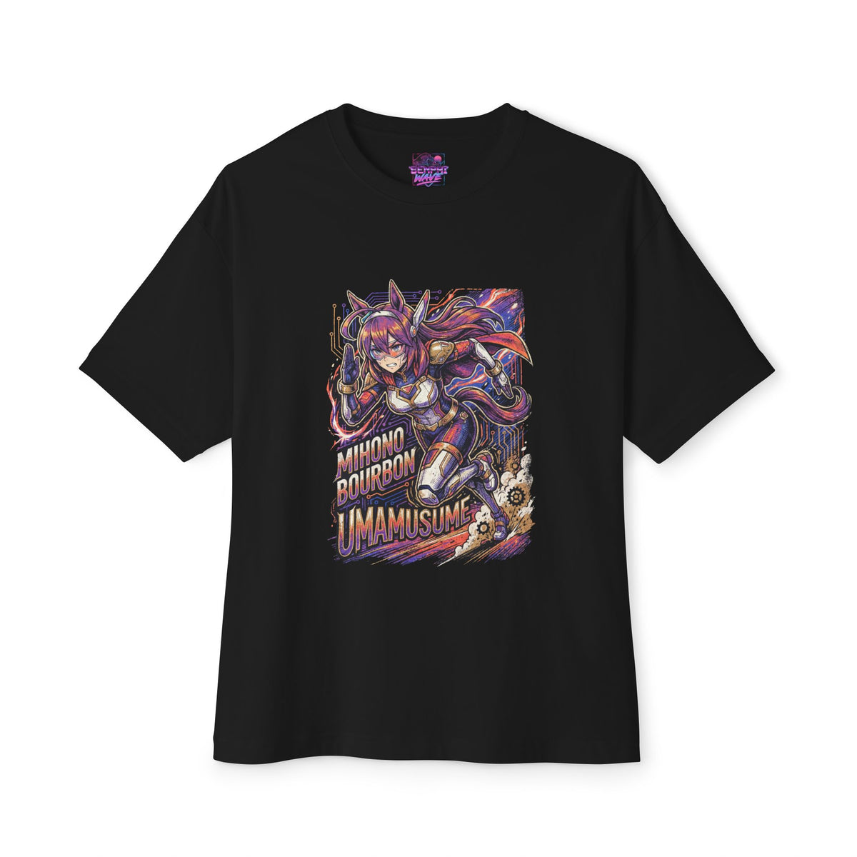Umamusume Mihono Bourbon Cyborg Armor Fan Art Oversized T-Shirt