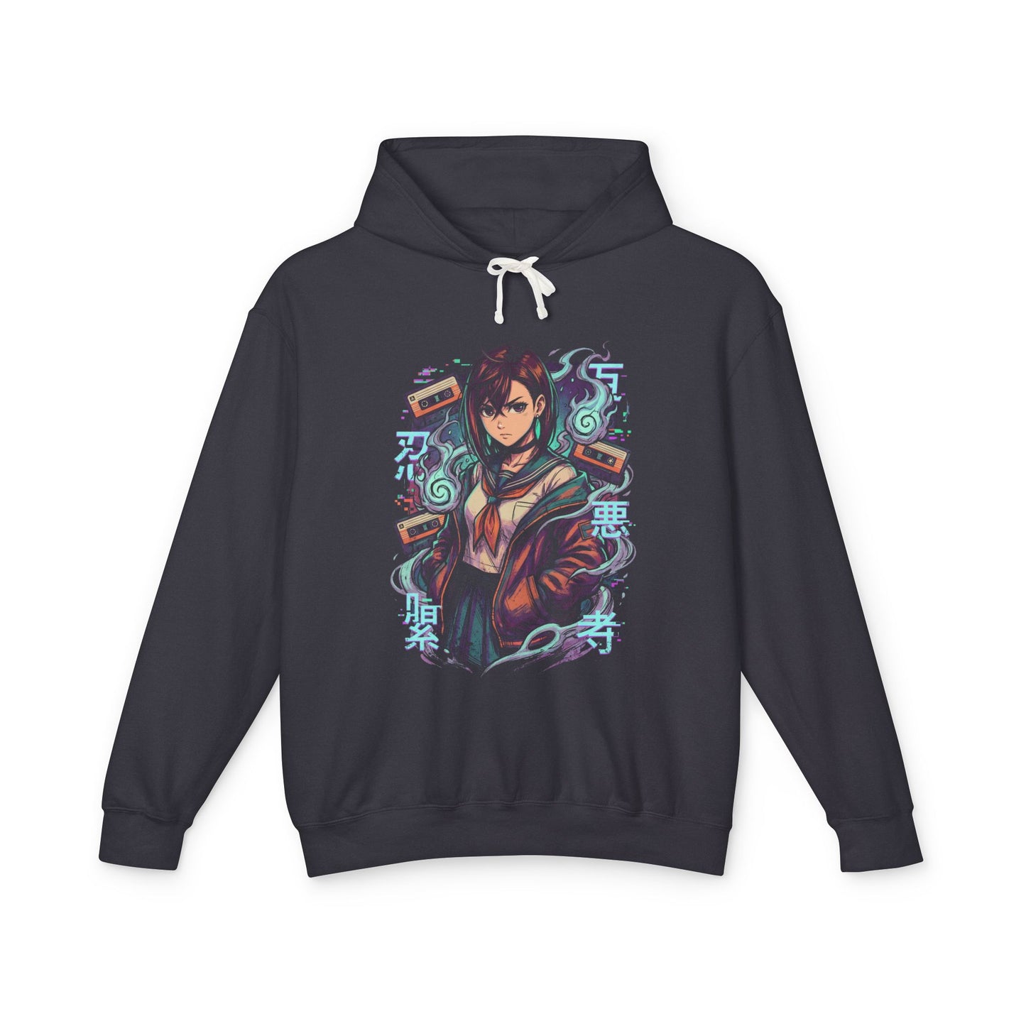 Momo Ayase Dandadan Pink Hair Red Eyes Portrait Unisex Premium Hoodie