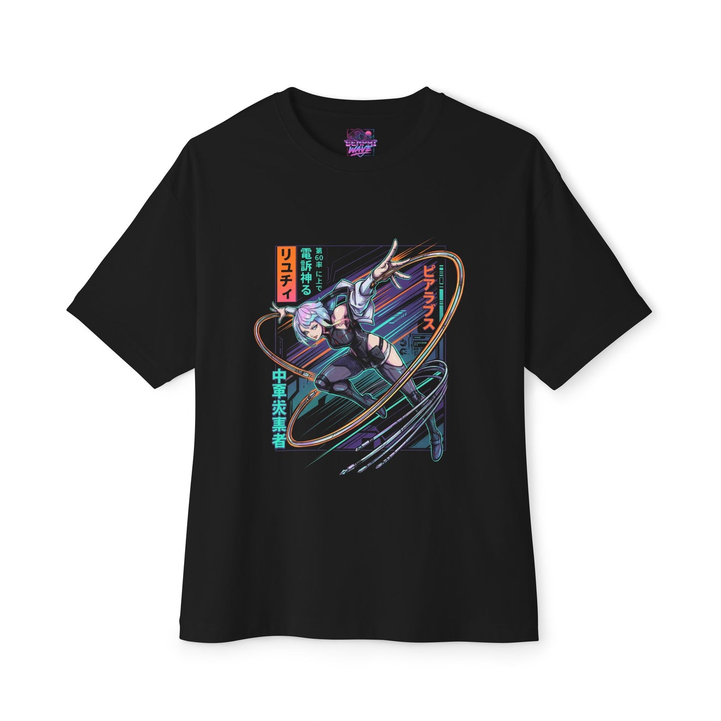 Lucy Guilty Gear: Night City Netrunner Guest Character Premium Oversized Unisex T-Shirt