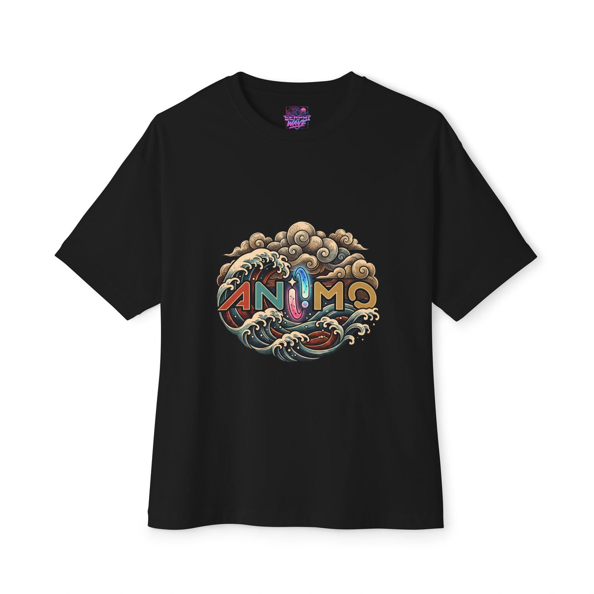 Aniimo Game Logo Ukiyo-e Title Art - Oversized Premium Tee