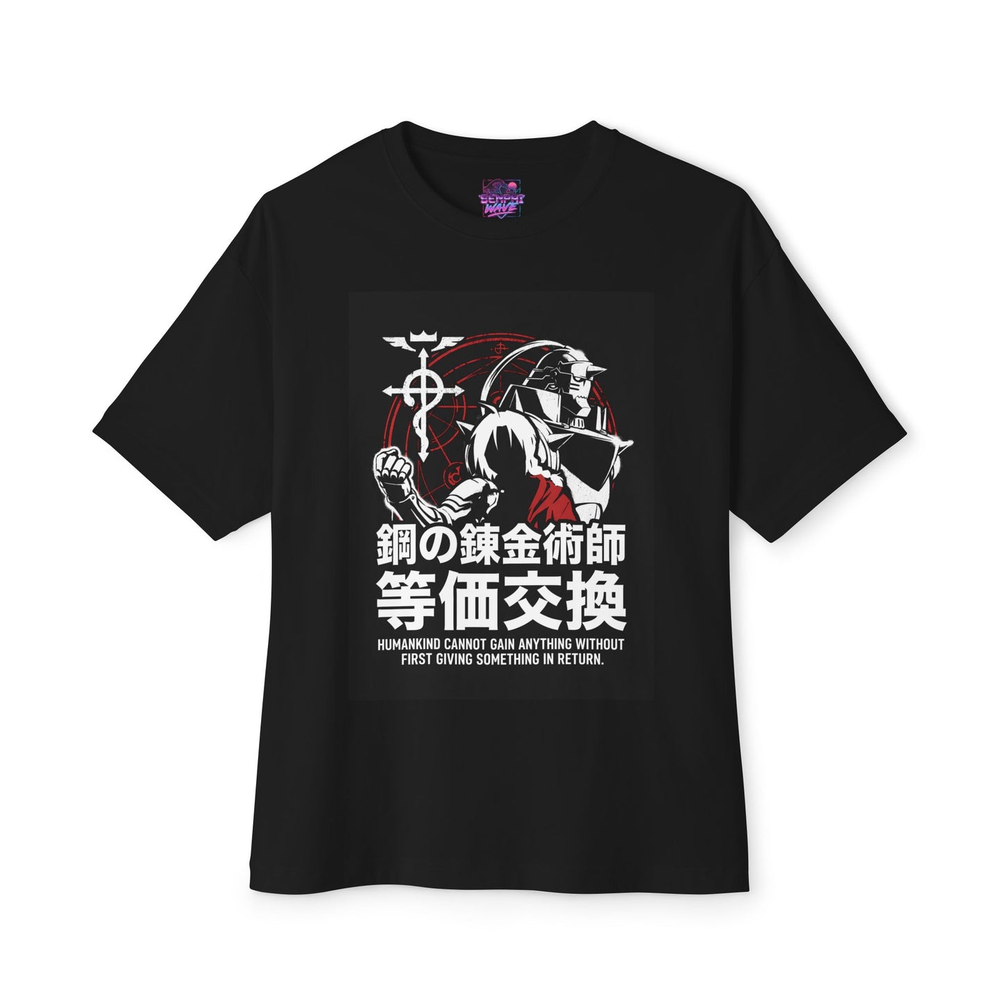Edward Elric Fullmetal Alchemist Red Coat Icon Premium Oversized Unisex T-Shirt