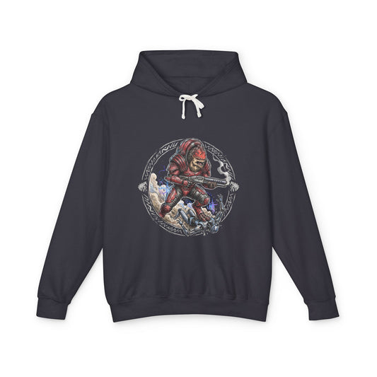 Mass Effect Wrex Moon Circle Battle Fan Art Hoodie