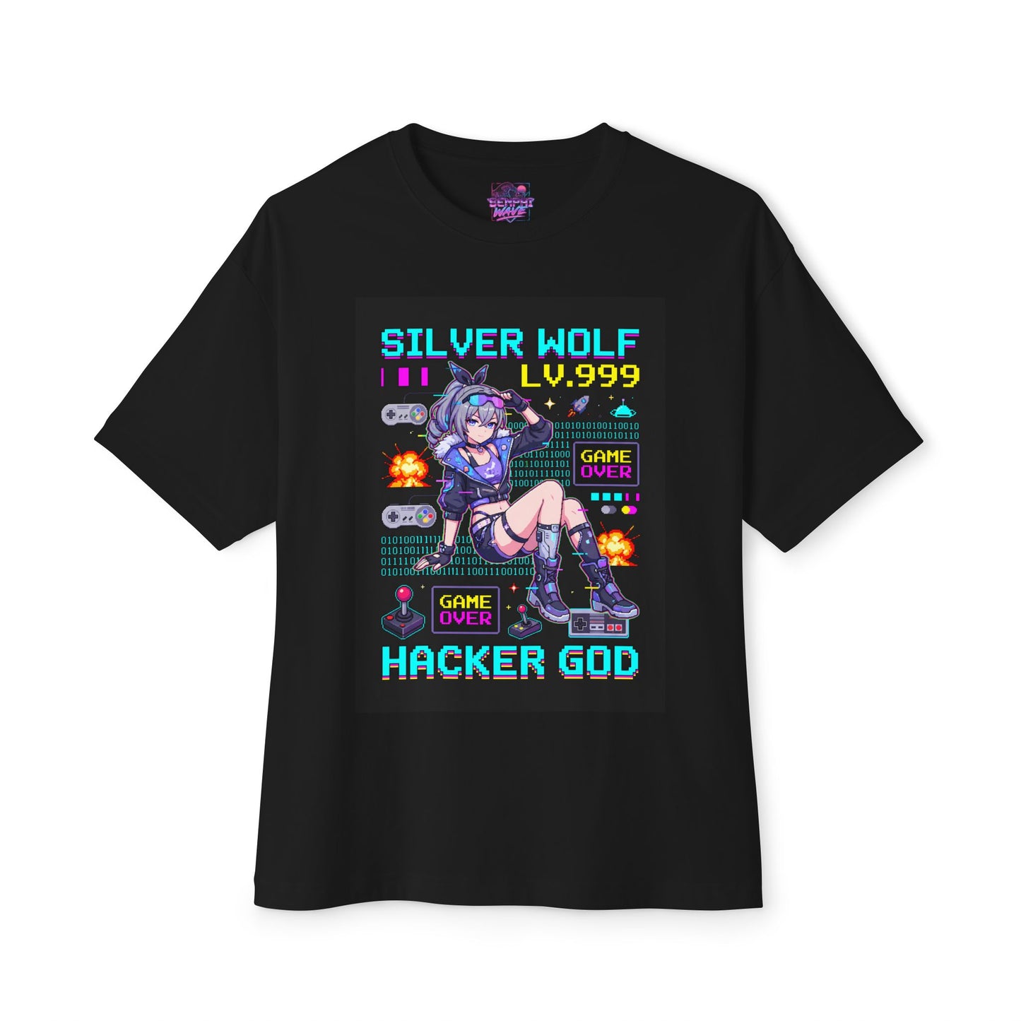 HSR Silver Wolf: Lv.999 Bug Master Premium Oversized Unisex T-Shirt