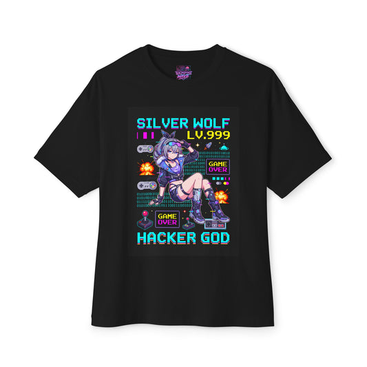 HSR Silver Wolf: Lv.999 Bug Master Premium Oversized Unisex T-Shirt