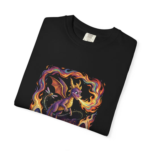 Purple Dragon Spyro Fan Design – Fiery Personality Gem Hunter Vibes Premium T-Shirt