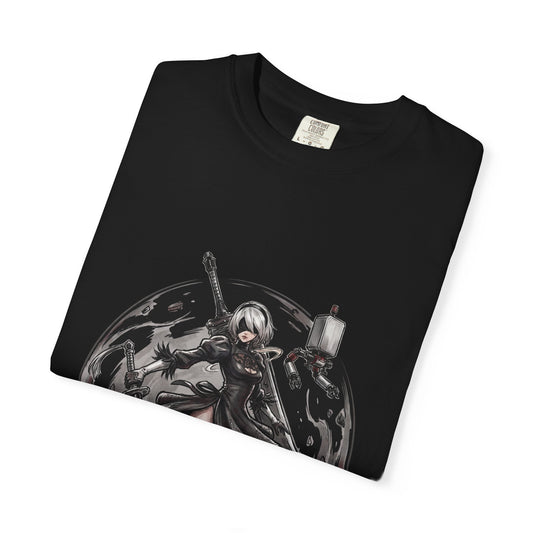 2B Blindfold Warrior NieR Automata Style Premium T-Shirt