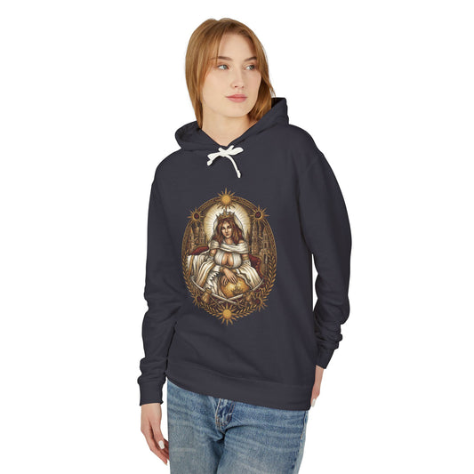 Gwynevere Radiant Goddess Dark Fantasy Portrait Unisex Premium Hoodie