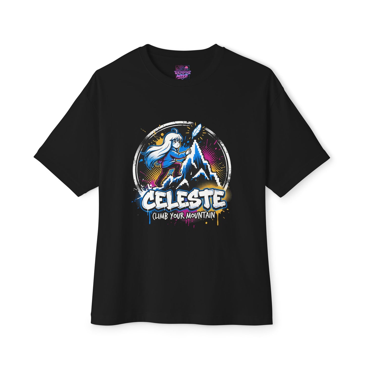 Celeste Game: Summit Chapter 7 Victory Art Premium Oversized Unisex T-Shirt