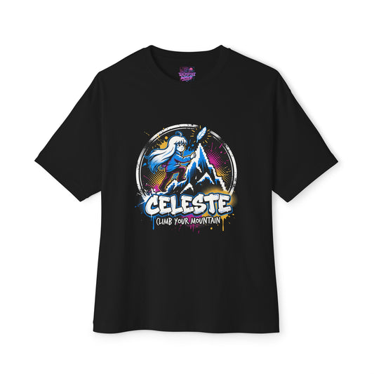 Celeste Game: Summit Chapter 7 Victory Art Premium Oversized Unisex T-Shirt