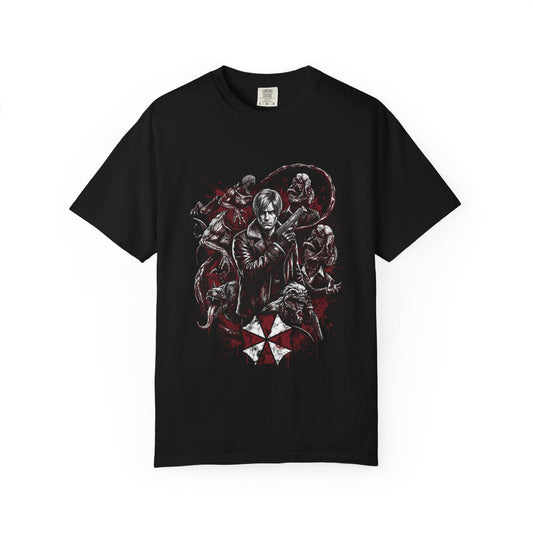 Leon S Kennedy RE9 Hatchet Brutal Combat Veteran Protagonist Premium T-Shirt