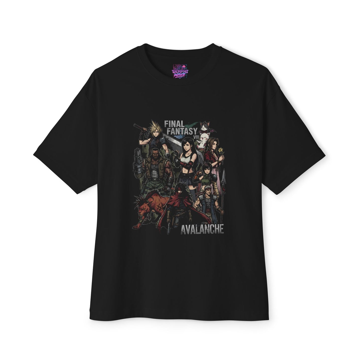 Final Fantasy VII Midgar Cyberpunk City of Mako Energy Premium Oversized Unisex T-Shirt